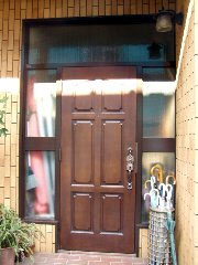 塗装後の玄関ドア